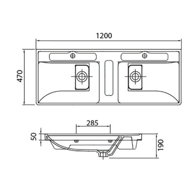 KARAG QUATTRO 8120 ΝΙΠΤΗΡΑΣ ΚΡΕΜΑΣΤΟΣ ΜΠΑΝΙΟΥ  1200Χ470Χ190