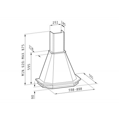 PYRAMIS ΚΑΜΙΝΑΔΑ ΡΟΥΣΤΙΚ 90  ΑΠΟΡΡΟΦΗΤΗΡΑΣ 065018102