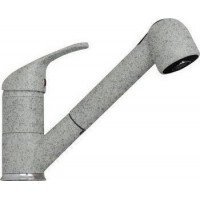 Pyramis Essential Festivo Μπαταρία Κουζίνας Πάγκου με Ντουζ Iron Grey 090912401
