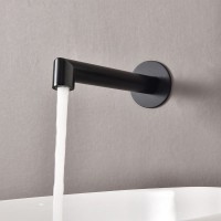 Orabella Terra Εκροή Μπαταρίας Εντοιχισμού Νιπτήρα Black Mat 10190