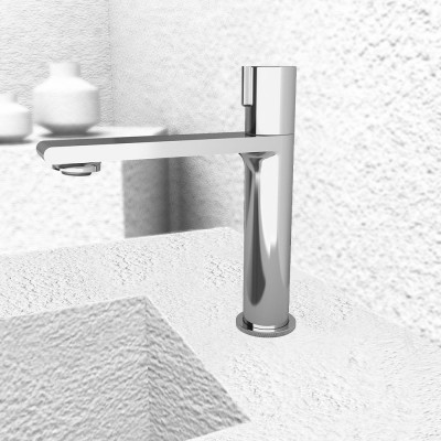 Orabella Elegance Αναμεικτική Μπαταρία Νιπτήρα Ασημί 10208