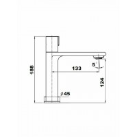 Orabella Elegance Αναμεικτική Μπαταρία Νιπτήρα Black Mat 10215