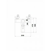 Orabella Elegance Αναμεικτική Μπαταρία Μπανιέρας Πλήρες Σετ Black Mat 10217