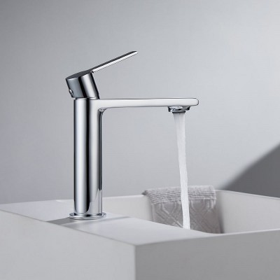 Orabella Elegance Αναμεικτική Μπαταρία Νιπτήρα Ασημί 10242