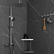 Orabella Elegance Ρυθμιζόμενη Στήλη Ντουζ με Μπαταρία 88-118cm Chrome 10244