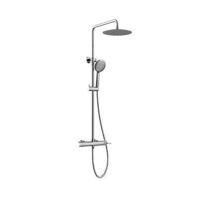 Orabella Aspen Ρυθμιζόμενη Στήλη Ντουζ με Μπαταρία 88-118cm Chrome 10432