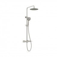 Orabella Terra Ρυθμιζόμενη Στήλη Ντουζ με Μπαταρία 88-118cm Brushed Nickel 10317