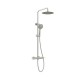 Orabella Terra Ρυθμιζόμενη Στήλη Ντουζ με Μπαταρία 88-118cm Brushed Nickel 10317