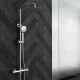 Orabella Terra Ρυθμιζόμενη Στήλη Ντουζ με Μπαταρία 88-118cm Brushed Nickel 10317