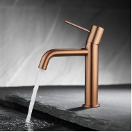 Orabella Preciosa Αναμεικτική Μπαταρία Νιπτήρα Brushed Rose Gold 10368