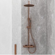 Orabella Preciosa Ρυθμιζόμενη Στήλη Ντουζ με Μπαταρία 88-118cm Brushed Rose Gold 10390
