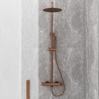 Orabella Preciosa Ρυθμιζόμενη Στήλη Ντουζ με Μπαταρία 88-118cm Brushed Rose Gold 10390