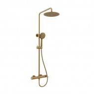 Orabella Preciosa Ρυθμιζόμενη Στήλη Ντουζ με Μπαταρία 88-118cm Brushed Gold 10391