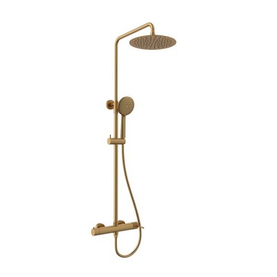 Orabella Preciosa Ρυθμιζόμενη Στήλη Ντουζ με Μπαταρία 88-118cm Brushed Gold 10391