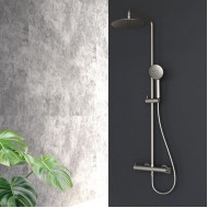 Orabella Preciosa Ρυθμιζόμενη Στήλη Ντουζ με Μπαταρία 88-118cm Brushed Nickel 10392