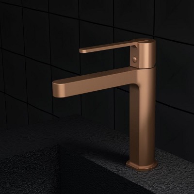 Orabella Marea Αναμεικτική Μπαταρία Νιπτήρα Brushed Rose Gold 10412