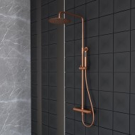Orabella Marea Ρυθμιζόμενη Στήλη Ντουζ με Μπαταρία 88-118cm Brushed Rose Gold 10418