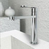 Orabella Aspen Αναμεικτική Μπαταρία Νιπτήρα Ασημί 10426