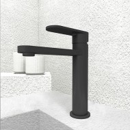 Orabella Aspen Αναμεικτική Μπαταρία Νιπτήρα Black Matt 10433