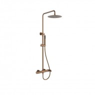 Orabella Aspen Ρυθμιζόμενη Στήλη Ντουζ με Μπαταρία 88-118cm Brushed Rose Gold 10446