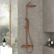 Orabella Aspen Ρυθμιζόμενη Στήλη Ντουζ με Μπαταρία 88-118cm Brushed Rose Gold 10446
