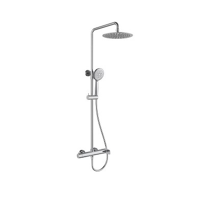 Orabella Oval Ρυθμιζόμενη Στήλη Ντουζ με Μπαταρία 88-118cm Chrome 10460