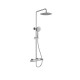 Orabella Oval Ρυθμιζόμενη Στήλη Ντουζ με Μπαταρία 88-118cm Chrome 10460