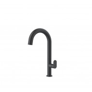 Orabella Oval Αναμεικτική Μπαταρία Νιπτήρα Black Matt 10461