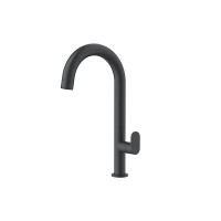 Orabella Oval Αναμεικτική Μπαταρία Νιπτήρα Ψηλή Black Matt 10462