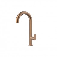 Orabella Oval Αναμεικτική Μπαταρία Νιπτήρα Ψηλή Brushed Rose Gold 10475