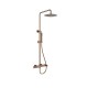 Orabella Oval Ρυθμιζόμενη Στήλη Ντουζ με Μπαταρία 88-118cm Brushed Rose Gold 10479