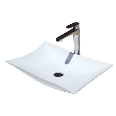 Gloria Suite New Επικαθήμενος Νιπτήρας Πορσελάνης 56x41cm Λευκός (11-8358)
