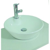 Gloria Creso 41 Επικαθήμενος Νιπτήρας Πορσελάνης 40.5x40.5cm Λευκός (11-8412)