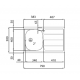 Foster 1000 1179562 Δεξιά Ποδιά Ένθετος Νεροχύτης Inox 79x50cm Ασημί