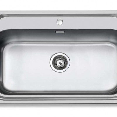 Foster 1000 1180150 Ένθετος Νεροχύτης Inox 86x50cm Ασημί