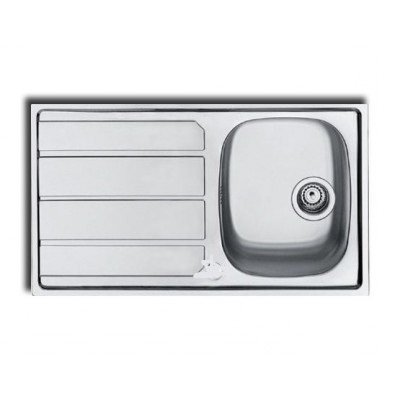 Foster 1000 1179561 Αριστερή Ποδιά Ένθετος Νεροχύτης Inox 79x50cm Ασημί