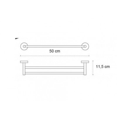 KARAG UNO NERO ΠΕΤΣΕΤΟΚΡΕΜΑΣΤΡΑ 50cm  - 125255