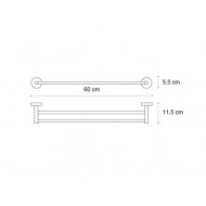 KARAG UNO ΠΕΤΣΕΤΟΚΡΕΜΑΣΤΡΑ ΔΙΠΛΗ 60CM - 1262