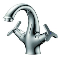 Gloria Modern Μπαταρία Νιπτήρα Ρετρό Ασημί 13-1085