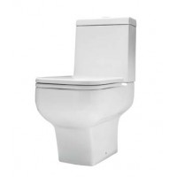 Huida Verona Λεκάνη Δαπέδου με Καζανάκι με Κάλυμμα Soft Close Λευκή 63Χ35 (17-2317)