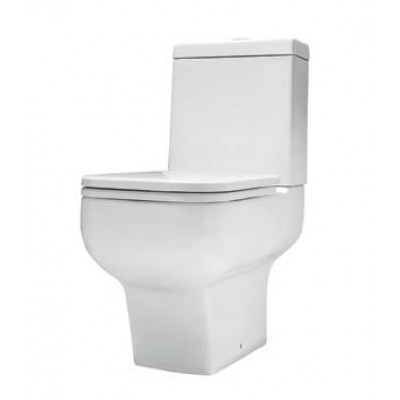 Huida Verona Λεκάνη Δαπέδου με Καζανάκι με Κάλυμμα Soft Close Λευκή 63Χ35 (17-2317)