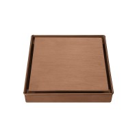 Orabella Σιφώνι Δαπέδου Square Brushed Rose Gold 15214
