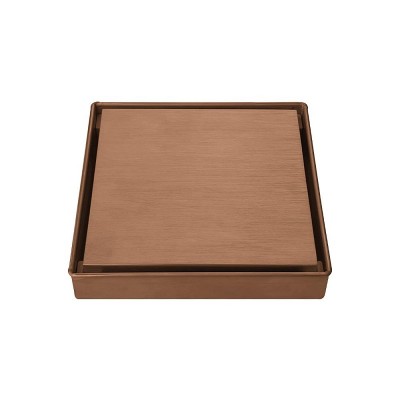 Orabella Σιφώνι Δαπέδου Square Brushed Rose Gold 15214