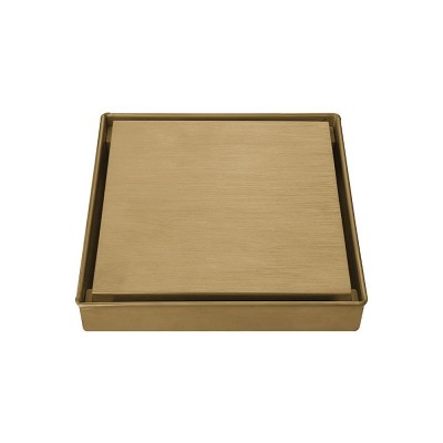 Orabella Σιφώνι Δαπέδου Square Brushed Gold 15215
