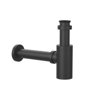 Orabella Ορειχάλκινο Σιφόνι Νιπτήρα Black Matt 15268