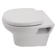 Huida Elegan Λεκάνη Κρεμαστή με Κάλυμμα Soft Close Λευκή 58X36 (17-0022)