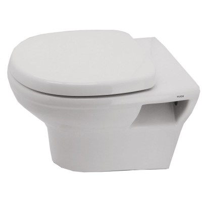 Huida Elegan Λεκάνη Κρεμαστή με Κάλυμμα Soft Close Λευκή 58X36 (17-0022)