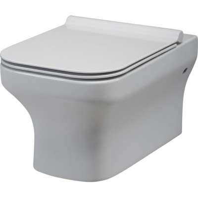 Huida Riviera Λεκάνη Κρεμαστή με Κάλυμμα Soft Close Λευκή 52X35 (17-0660)