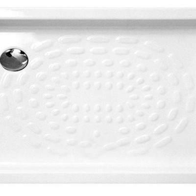 Gloria Ideale 17-1080 Ορθογώνια Πορσελάνινη Ντουζιέρα 100x80cm Λευκή (17-1080)