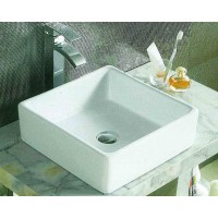 Gloria Isa Como Επικαθήμενος Νιπτήρας Πορσελάνης 39x39cm Λευκός (17-1938)